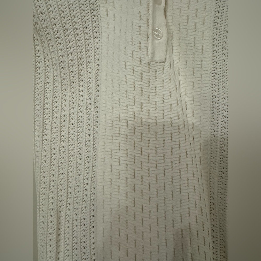 Reiss Cream Textured Knit Top - Picture 2 of 5